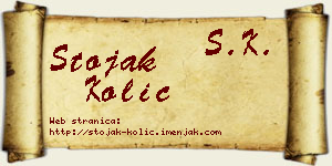 Stojak Kolić vizit kartica